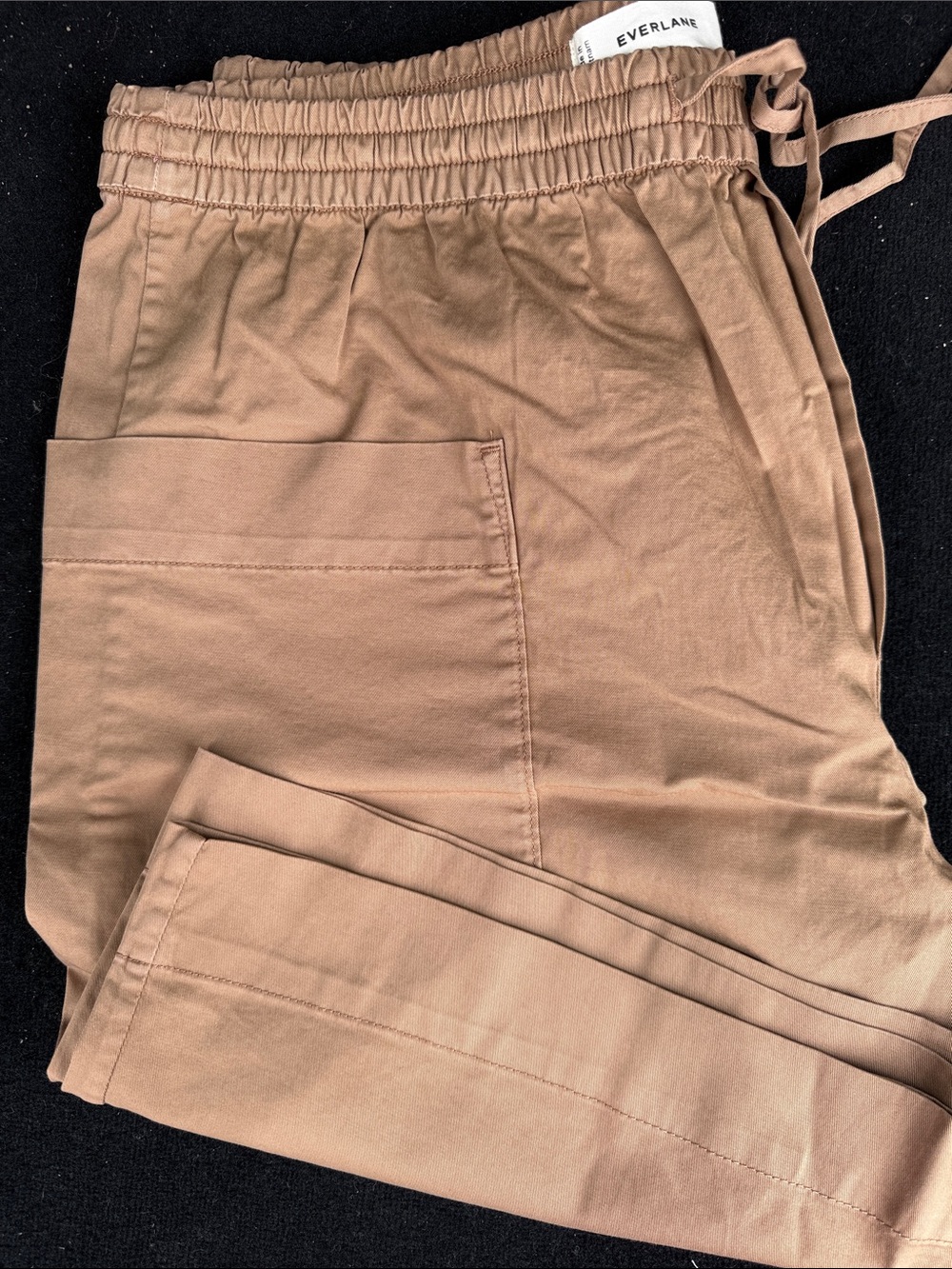 Everlane Tan Drawstring Waist Utility shorts